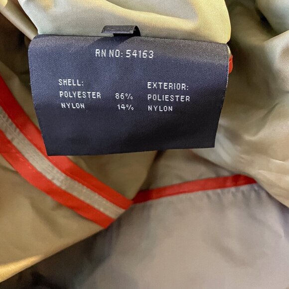 Cole Haan Womens Packable Hidden Hood Iridescent Trench Raincoat Jacket Womens L - Picture 9 of 15